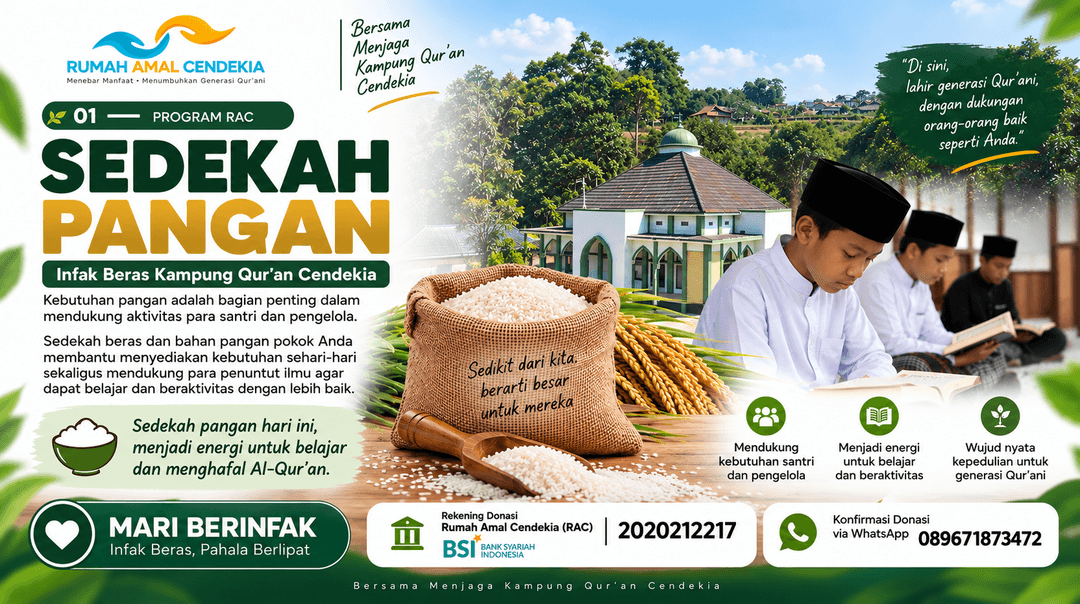 Sedekah Pangan Kampung Qur’an Cendekia